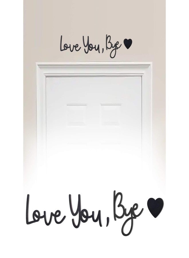 Dasinro Love You Bye Sign Above Door Topper Decoration, Wood Home Decor wall decor For Wall Art living Room Bedroom, Express Love and Warm for Your Family Lovers - Image 1